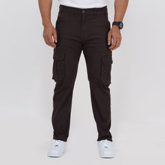 Semi Fit Twill Cargo Pant - Coffee Semi Fit Twill Cargo Pant - Coffee