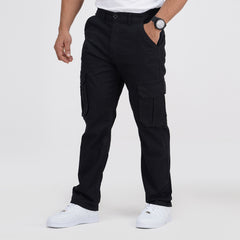 Semi Fit Twill Cargo Pant - Black Semi Fit Twill Cargo Pant - Black