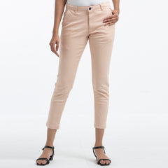 Adjustable Ladies Chinos - Cream Adjustable Ladies Chinos - Cream