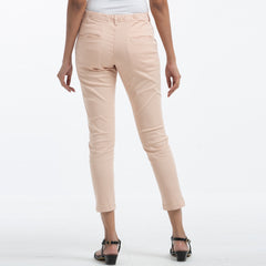 Adjustable Ladies Chinos - Cream Adjustable Ladies Chinos - Cream