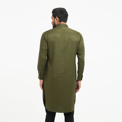 Premium Kabli Panjabi - Olive Premium Kabli Panjabi - Olive