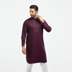 Premium Kabli Panjabi - Purple Premium Kabli Panjabi - Purple