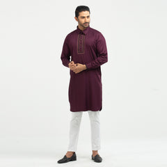 Premium Kabli Panjabi - Purple Premium Kabli Panjabi - Purple