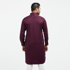 Premium Kabli Panjabi - Purple Premium Kabli Panjabi - Purple