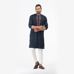 Premium  Karchupi Panjabi - Navy Premium  Karchupi Panjabi - Navy