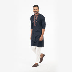 Premium  Karchupi Panjabi - Navy Premium  Karchupi Panjabi - Navy