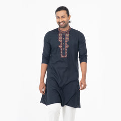 Premium  Karchupi Panjabi - Navy Premium  Karchupi Panjabi - Navy