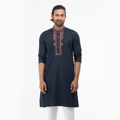 Premium  Karchupi Panjabi - Navy Premium  Karchupi Panjabi - Navy
