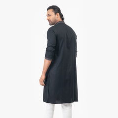Embro Premium Semi Fit Panjabi - Black Embro Premium Semi Fit Panjabi - Black