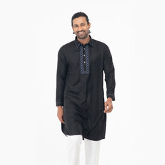 Premium Kabli Panjabi - Black Premium Kabli Panjabi - Black
