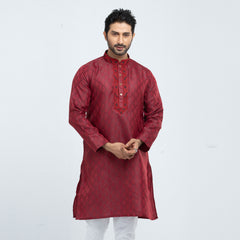 premium panjabi - Maroon premium panjabi - Maroon