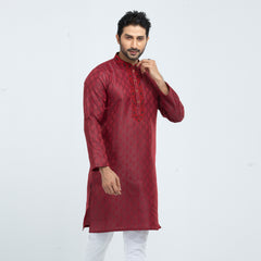 premium panjabi - Maroon premium panjabi - Maroon
