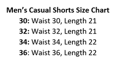 Men’s Casual Shorts - White Men’s Casual Shorts - White
