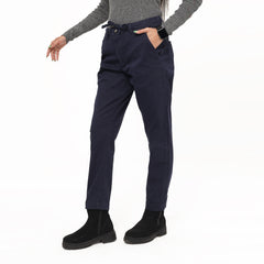 Adjustable Ladies Chinos - Navy Adjustable Ladies Chinos - Navy