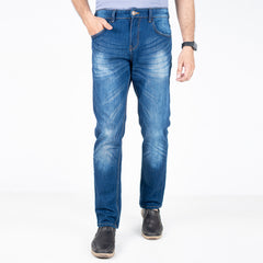 Comfort Stretch Semi Fit Jeans - Mid Blue Comfort Stretch Semi Fit Jeans - Mid Blue