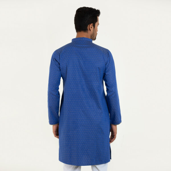 Semi Fit Casual Panjabi- Cyan - Masculine Semi Fit Casual Panjabi- Cyan - Masculine