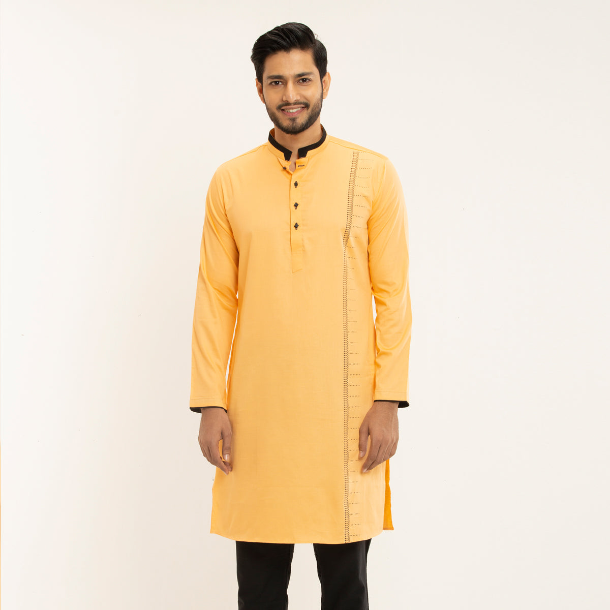 Casual Panjabi- Light Orange - Masculine Casual Panjabi- Light Orange - Masculine