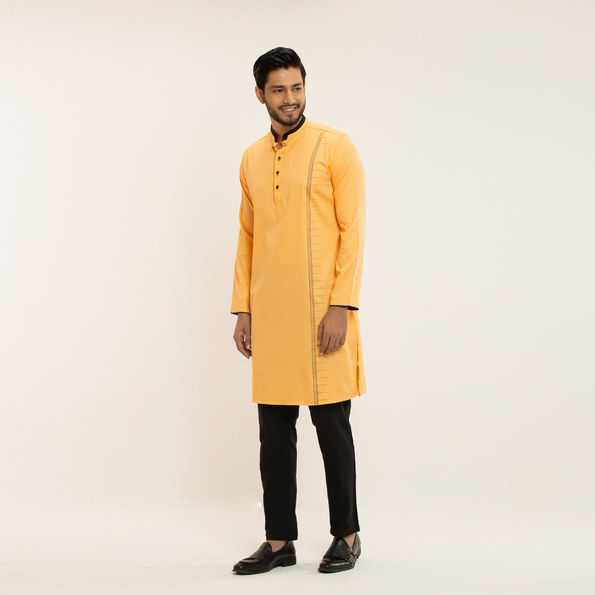 Casual Panjabi- Light Orange - Masculine Casual Panjabi- Light Orange - Masculine