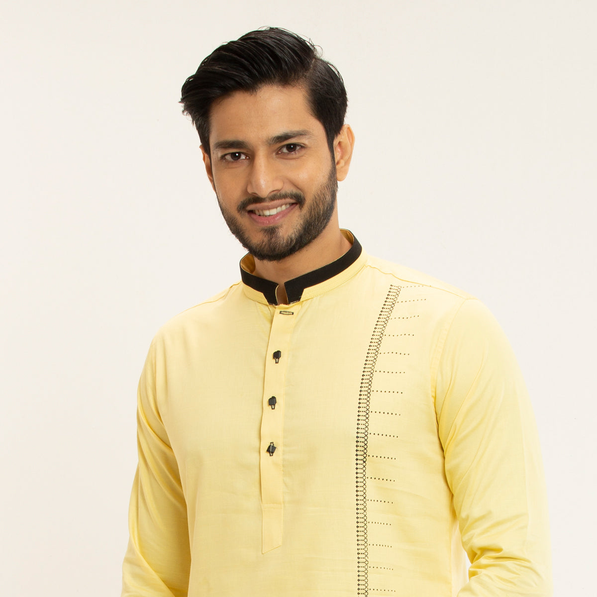 Casual Panjabi- Light yellow - Masculine Casual Panjabi- Light yellow - Masculine
