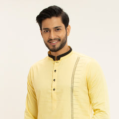 Casual Panjabi- Light yellow - Masculine Casual Panjabi- Light yellow - Masculine