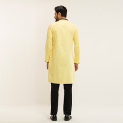 Casual Panjabi- Light yellow - Masculine Casual Panjabi- Light yellow - Masculine
