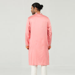 Semi Fit Panjabi Casual Panjabi - Pink Semi Fit Panjabi Casual Panjabi - Pink