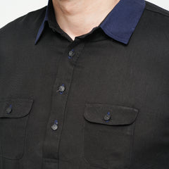 Kabli Panjabi- Black Kabli Panjabi- Black