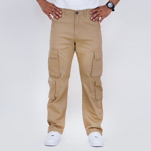 8-Pocket Twill Cargo Pant - Biscuit