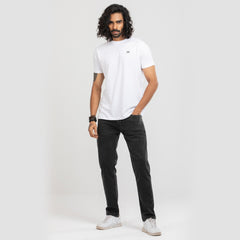 Round Neck Solid T-shirt - White