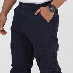 8-Pocket Twill Cargo Pant - Navy