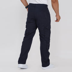 8-Pocket Twill Cargo Pant - Navy