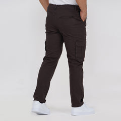 Semi Fit Twill Cargo Pant - Coffee