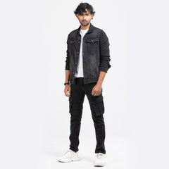 Trucker Denim Vintage Jacket - Charcoal