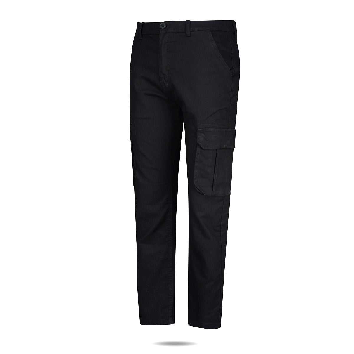 Semi Fit Twill Cargo Pant - Black