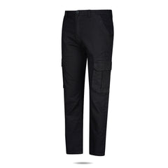Semi Fit Twill Cargo Pant - Black