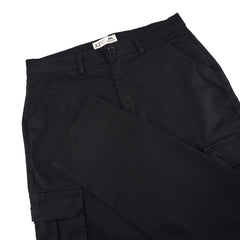 Semi Fit Twill Cargo Pant - Black