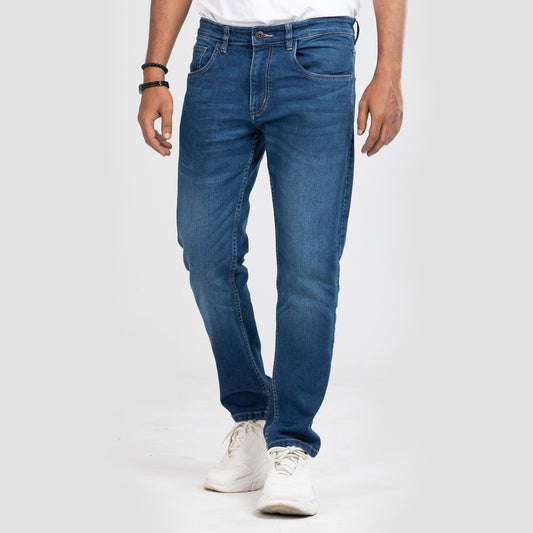 Comfort Stretch Semi Fit Jeans - Dark Blue