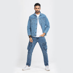 Trucker Denim Vintage Jacket - Light Blue