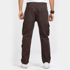 7 Pocket Semi Fit Twill Cargo Pant - Coffee