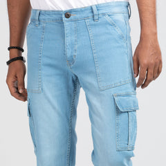 Premium Multiple Pocket Denim Cargo Pants - Super Light