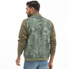 Taffeta Bomber jacket AOP - Olive