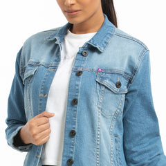 Ladies Denim jacket - Light Blue