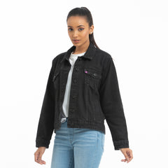 Ladies Denim jacket - Black