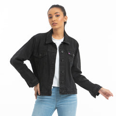 Ladies Denim jacket - Black