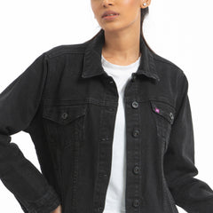 Ladies Denim jacket - Black
