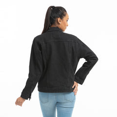 Ladies Denim jacket - Black