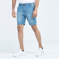 2Q Denim Shorts - Light Blue