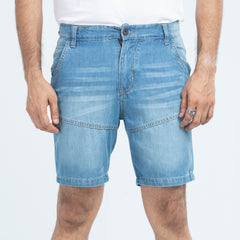 2Q Denim Shorts - Light Blue