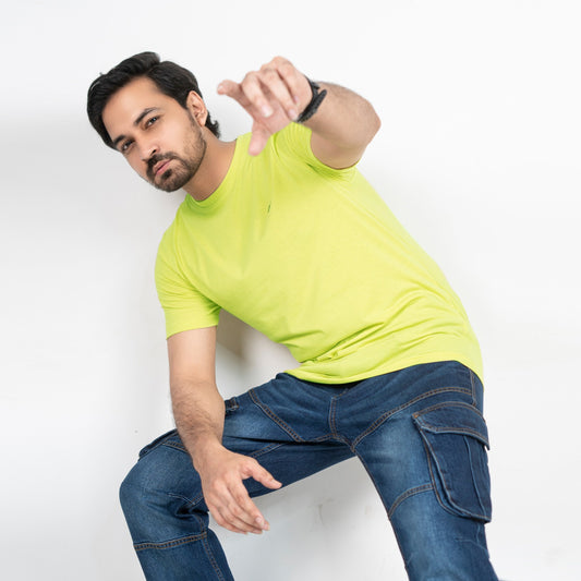 Solid T-Shirt - Light Chartreuse