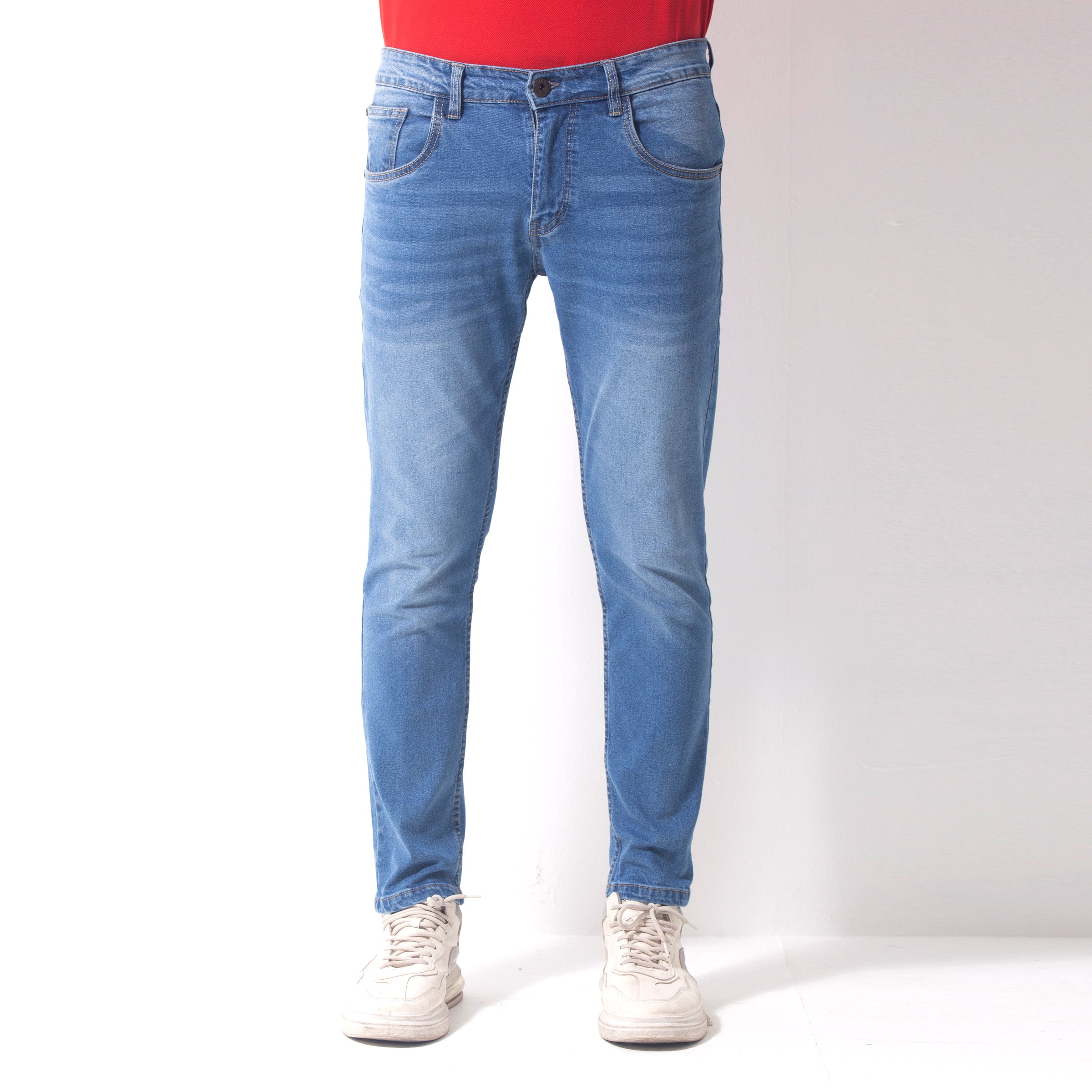 Stretchable Vintage Jeans Pant - Mid blue